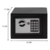 Caja Fuerte Reforzada 23x17x17cm - comprar online