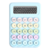 Imagen de Calculadora de Teclas Redondas con 12 Dígitos de Color Celeste