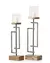 Candelabro c/Tulipa de vidrio y base de Madera - comprar online