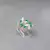 Imagen de Anillo plata y oro, con detalle de piedra