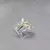 Anillo plata y oro, con detalle de piedra - L&R Joyeria