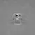 Anillo plata, con piedra corazon - tienda online