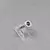 Anillo plata y oro, con detalle de piedra - tienda online