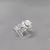 Anillo plata, con detalle de piedra - comprar online