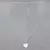 Cadena de plata y dije corazón - comprar online