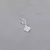 Dije charms rombo, con piedras
