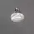 Dije plata, con detalle de piedra - comprar online