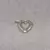 Dije de plata, forma corazón