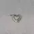 Dije de plata, forma corazón - comprar online