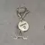 Llavero de plata, iniciales - L&R Joyeria