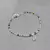 Pulsera plata cristal - comprar online