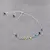 Pulsera plata, detalles piedras - comprar online