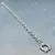 Pulsera plata Rolo, cierre marinero