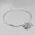 Pulsera plata con dije inicial
