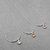 Cadena con bolillero + dije con piedra