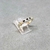 Anillo medio sin fin con oro - tienda online
