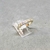 Anillo medio sin fin con oro