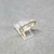 Anillo medio sin fin con oro - tienda online