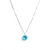 Colar Oval com Trillion Brilhante em Prata 925