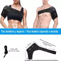 Soporte de Hombro Térmico Ortopédico, Infrarrojo para Alivio del Dolor y Rehabilitación