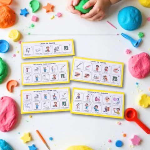 CARTELES DE RUTINA DE BAÑO E HIGIENE NIÑO - comprar online