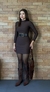 Vestido Gola Alta Poliamida - La Senhorita Store