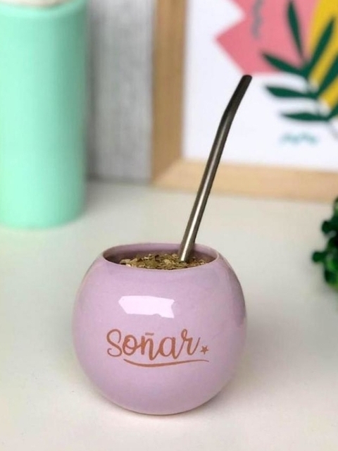 Mate de ceramica burbuja Soñar Lila - comprar online