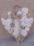 Corazon para colgar de madera decorado - Fresa Exclusivo