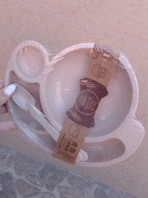 Platito infantil con divisiones caracol - comprar online