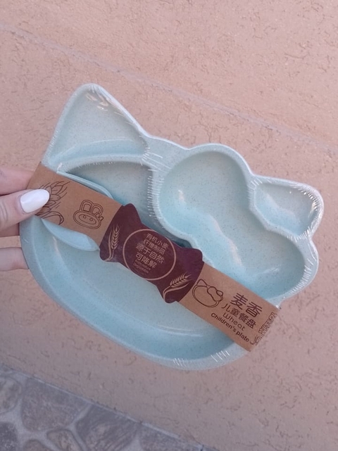 Platito infantil con divisiones kitty - comprar online