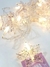 Guirnalda led 10 broches para fotos forma estrella glitter luz calida - comprar online