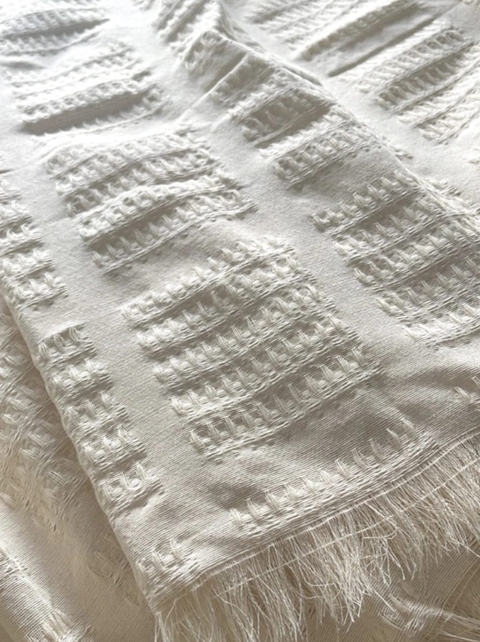 Manta dana algodon en descrude natural 160x210CM - comprar online