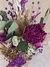 Ramo seco grande con flor tonos lila - Fresa Exclusivo