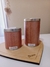 Set de Latas Yerbera + Azucarera Estilo Bambu Verde Blanco - tienda online