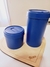 Set Tarros Azul Yerbera + Azucarera - Fresa Exclusivo
