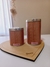 Set de Latas Yerbera + Azucarera Estilo Bambu Rosa - comprar online