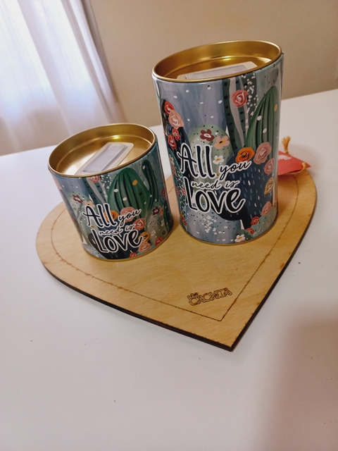 Set de Latas Yerbera + Azucarera Cactus - comprar online