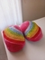 Pantufla Arco Iris - Fresa Exclusivo