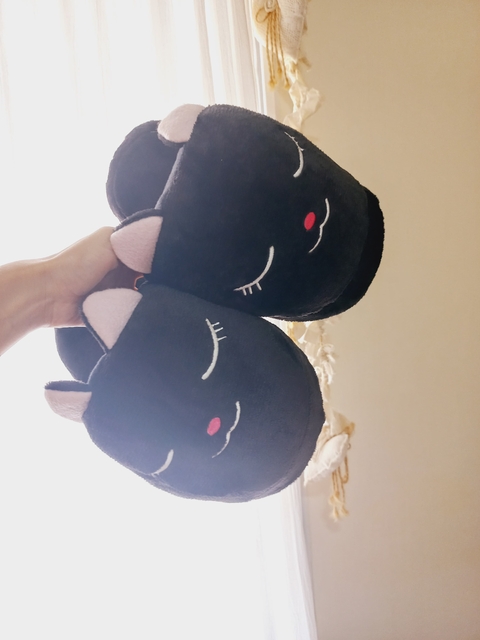 Pantufla Gatito Negro - comprar online