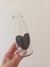Botella de Vidrio con Corazon - comprar online
