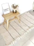Alfombra RINNA raya gris - Fresa Exclusivo