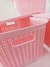 Canasto Contenedor Rattan Rosado con Tapa x unidad - comprar online