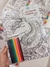 Bastidor Para Pintar Unicornio 40x30cm Con 12 Lapices - Fresa Exclusivo
