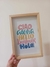 Cuadro CIAO con Marco de Madera y vidrio - comprar online