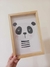 Cuadro PANDA con Marco de Madera y vidrio - comprar online