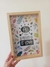 Cuadro ALL YOU NEED con Marco de Madera y vidrio - comprar online