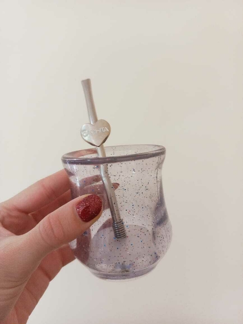 Mate Glitter Transparente - comprar online