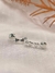 Brinco Ear Cuff 3 Corações Liso com Zircônia Quadrada | Prata 925 - comprar online