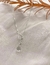 Gargantilha Gravata Gota Cristal | Prata 925 - comprar online