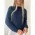 Tricot Ponto Fang Manga Bufante - comprar online